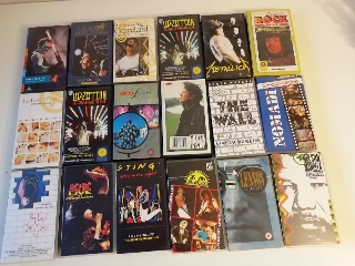 zoom immagine (54 cassette VHSoriginali musica Rock)