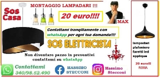 zoom immagine (Montaggio lampadario 20 euro Roma Prenestina)